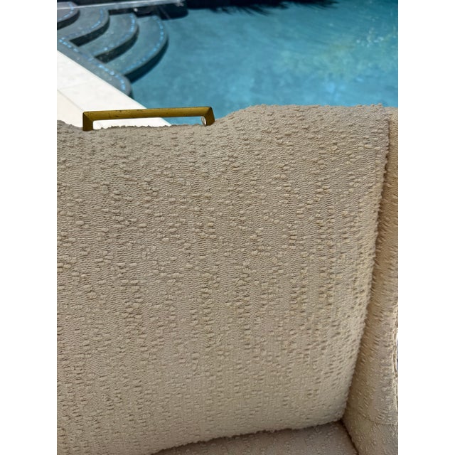 Vintage Harvey Probber Attributed Lounge Chair With Brass Handle Pull For Sale - Image 12 of 12