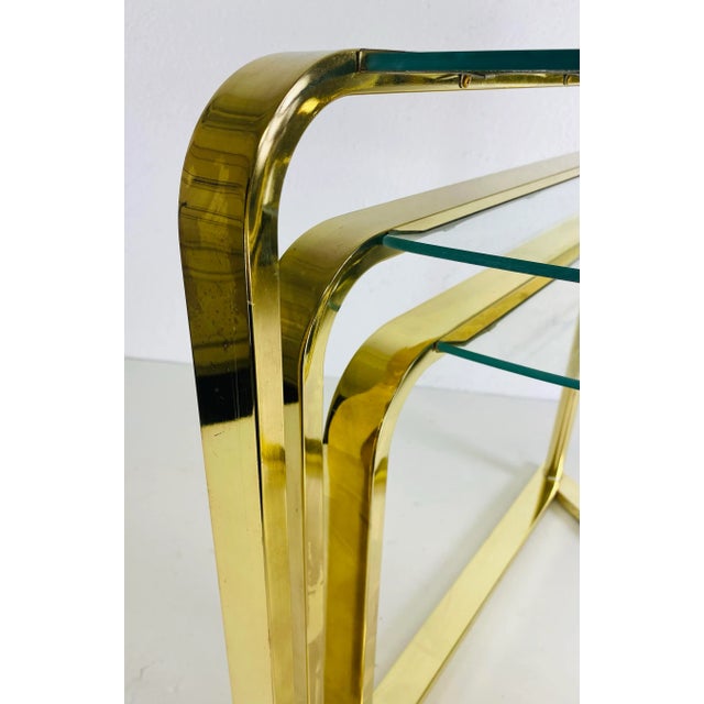 Design Institute of America Brass Modernist Nesting Tables For Sale - Image 10 of 12