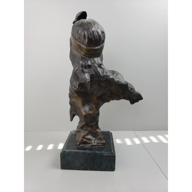 Bronze Emmanuel Villanis Bohemienne Bronze Sculpture For Sale - Image 8 of 9