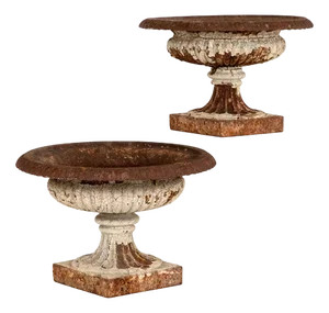 Victorian Tazza Urns, Set of 2