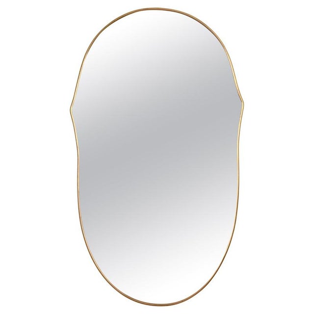 Italian Organic Brass Mirror attributed to Gio Ponti, Italy, 1950s For Sale - Image 13 of 13