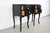 Antique French Rococo Style Black Lacquered Nightstands, a Pair For Sale - Image 9 of 13