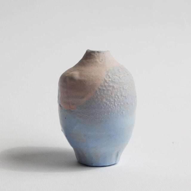 Blue Pink Mini Vase by Anja Marschal For Sale - Image 11 of 11