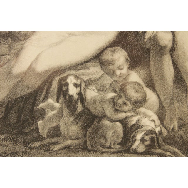 Mid 19th Century 19th C. French Lithograph, 'Venus et Adonis' For Sale - Image 5 of 12