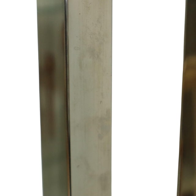 Floor Lamp in Stainless Steel and Granite Base For Sale - Image 9 of 18