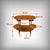 Early 20th Century Walnut Serving Bar Cart For Sale - Image 5 of 13