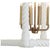 Mr. Brown London Triton Chandelir Santorni White This is an open box hanging showroom sample in new condition. 24" H x 19"Sq
