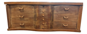 Mid-Century Lane Walnut Cedar Chest With Waterfall Front