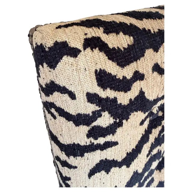 Brass Ralph Lauren High Back Tiger Dining Accent Chair For Sale - Image 8 of 11