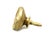 Traditional Mid 20th Century Field Pattern 1 In. Brass Drawer Cabinet Knob For Sale - Image 3 of 4