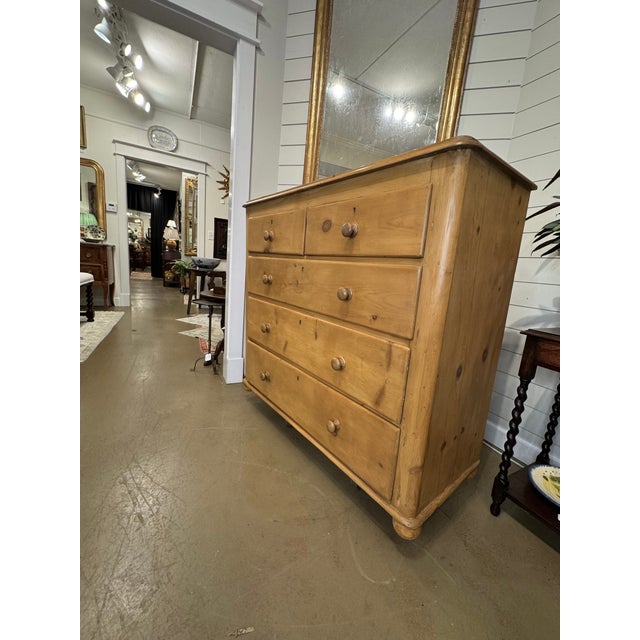 19th Century English Pine Chest of Drawers For Sale - Image 4 of 16