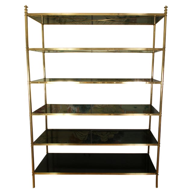 Vintage Billy Baldwin Brass Etagere Chairish
