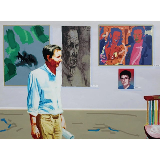 Beige Marek Sapetto, At an Exhibition, Digital Print For Sale - Image 8 of 8