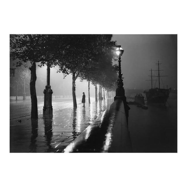'Rainy Embankment' Unframed Archival Pigment Print For Sale