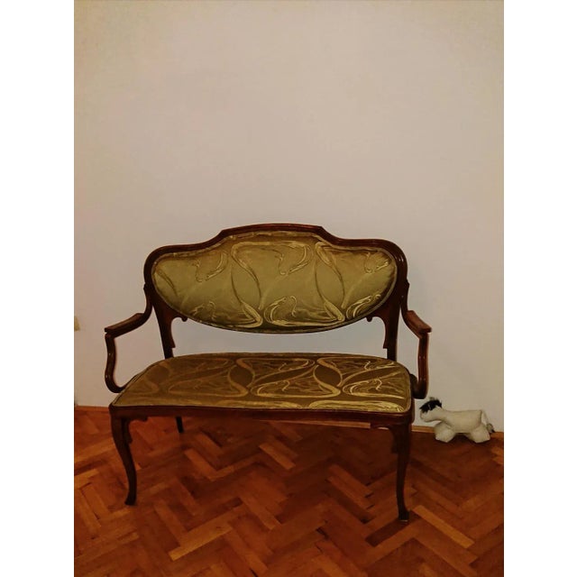 Wood Vienna Secession Bench from Jacob & Josef Kohn, 1900s For Sale - Image 7 of 7