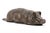 Farmhouse Vintage Large Heavy Cast Bronze Reclining Pig Animal Sculpture, 1980s For Sale - Image 3 of 6
