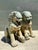 Vintage Monumental Bronze Foo Lions - A Pair For Sale - Image 11 of 12