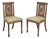 Edwardian Satinwood Cane-Back Side Chairs, 1890s, Set of 2 For Sale