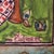 Vintage Hand Painted Greek Ceramic Tile Wall Plaque, Signed & Dated For Sale - Image 13 of 18