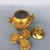 Chinoiserie Gilded Bronze Lion Incense Burner, Foo Dog Finial & Carved Relief Lions, Chinoiserie Lidded Censer With Matching Stand For Sale - Image 3 of 9