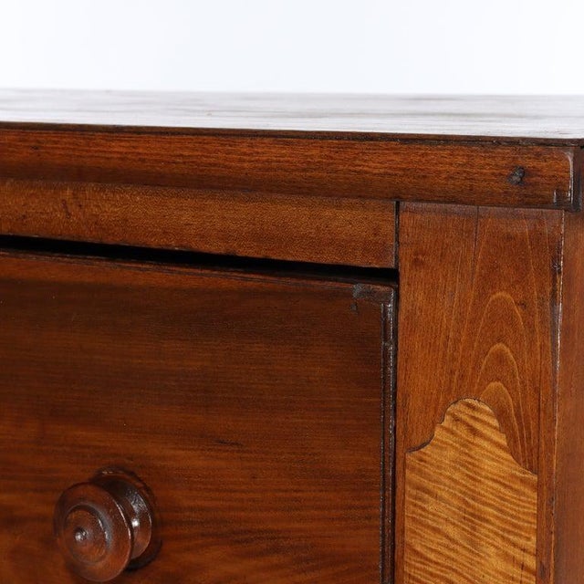 Mid 19th Century American Empire Cherry & Tiger Maple Gentlemen’s Chest C1840 For Sale - Image 5 of 12