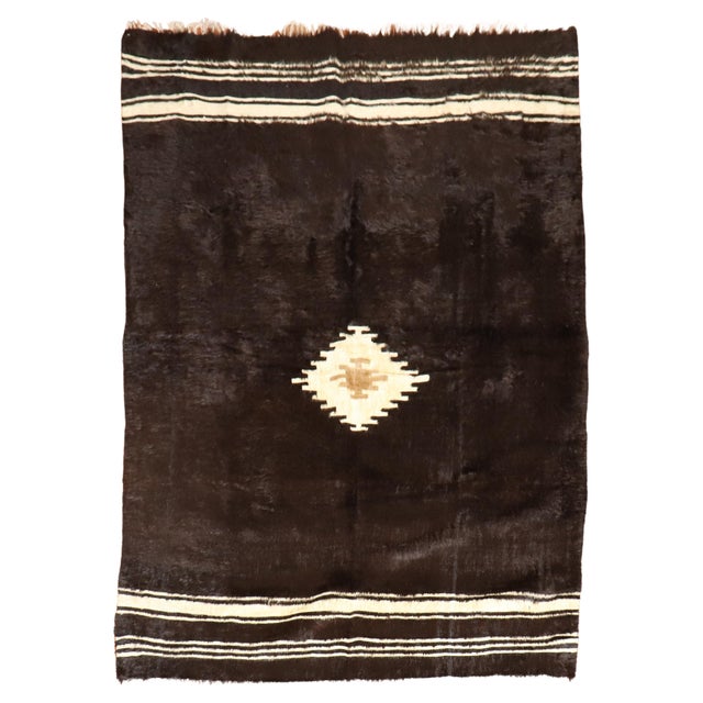 Late 20th Century Mohair Rug - 5' x 6'7" For Sale - Image 15 of 18