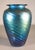 Thomas Philabaum Reptilian Series Iridescent Art Glass Vase - Signed - 8" H For Sale - Image 4 of 8