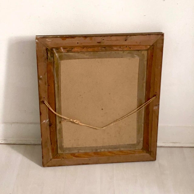 Gold Small Louis XVI Style Mirror in Wood and Gilded Stucco, 1920s For Sale - Image 8 of 12