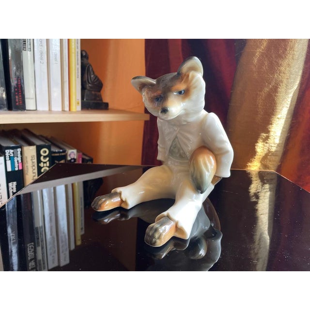 Ceramic Porcelain Fox, Germany, 1930s For Sale - Image 7 of 7