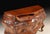 Traditional Italian Antique Solid Walnut Bombay Chest With Carved Floral Motifs For Sale - Image 3 of 4