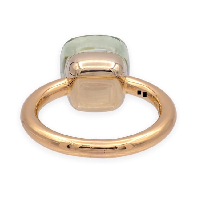 Pomellato Prasiolite Nudo Classic Ring in 18 K Rose Gold - Size 5.25 For Sale - Image 4 of 11