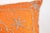 Orange Accent Throw Pillow Embellished With Sequins and Beads For Sale In Palm Springs - Image 6 of 16