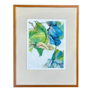 “Sunlight Cyclamen” Numbered Print by Cathleen Daly- Framed For Sale