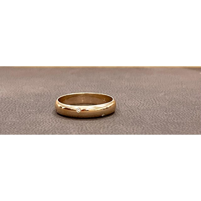 6 Flush Set Bezel Diamond Eternity Wedding Band in 18 Karat Yellow Gold For Sale - Image 17 of 18