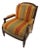 1990s William Switzer Louis XVI Continental Custom Upholstered Armchair For Sale