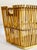 Mid 20th Century Large Mid Century Chinoiserie Natural Bamboo Basket For Sale - Image 5 of 12