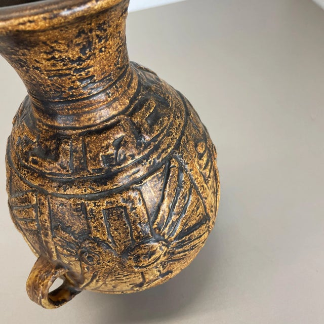 Large Fat Lava Pottery Vase by Jasba Ceramics, Germany, 1970s For Sale - Image 16 of 18