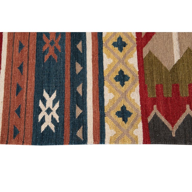 21st Century Contemporary Kilim Rug 6 '7'' X 9' 8''. For Sale - Image 9 of 12