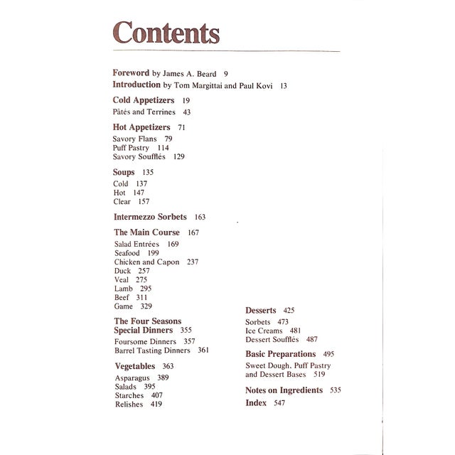 "The Four Seasons: 250 Original Recipes" 1980 Margittai, Tom & Kovi, Paul For Sale In New York - Image 6 of 11