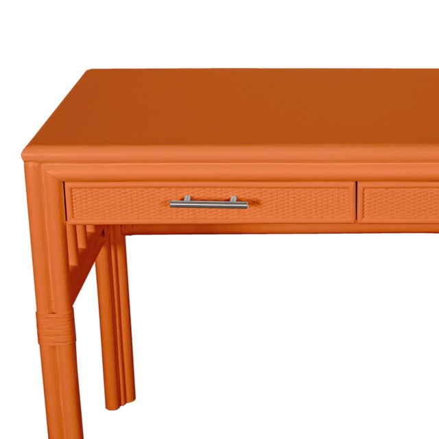 Not Yet Made - Made To Order Colony Desk, Citrus Orange For Sale - Image 5 of 9