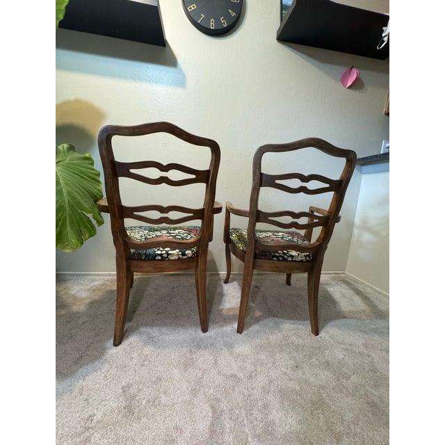 Vintage Drexel French Provincial Armchairs - A Pair For Sale In San Francisco - Image 6 of 7