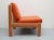 1970s Lounge Chair in Light Oak and Orange Upholstery, 1975 For Sale - Image 5 of 12