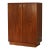 Mid Century Modern Danish Modern Teakwood Double Door Armoire 20thC For Sale