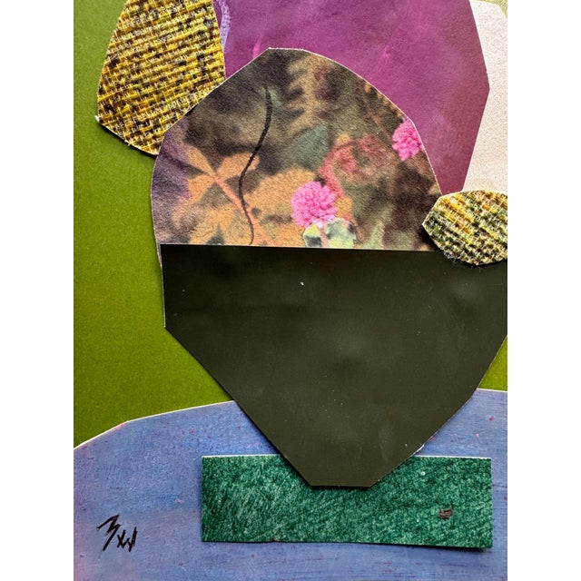 Paper "Pop Music 14" Original Mixed-Media Collage on Paper by Zac Woodiel For Sale - Image 7 of 9