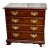 Vintage Small Four Drawer Traditional Style Solid Cherry Bachelors Chest For Sale