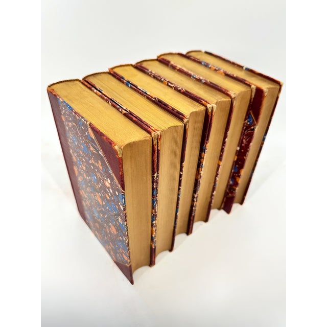 American Late 19th Century Muhlbach Novels Leather Bound Books- Set of 6 For Sale - Image 3 of 9