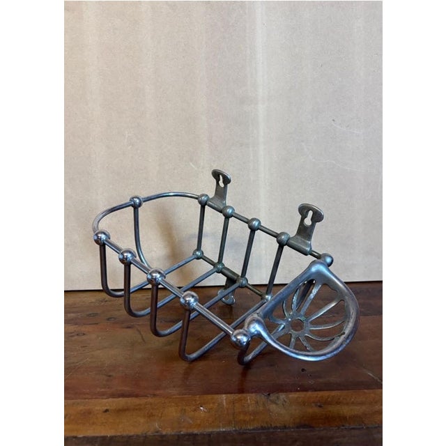 Early 20th Century Antique Industrial Wall Mounted Soap Caddy For Sale - Image 5 of 15