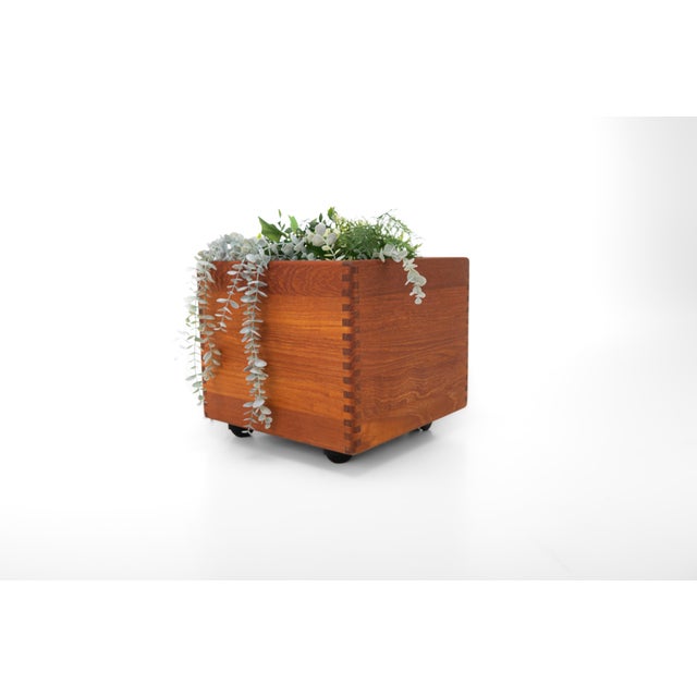 Mid-Century Modern Danish Teak Planter, 1960s For Sale - Image 3 of 7