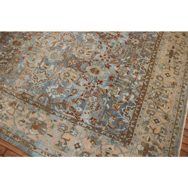 Gray Stunning Antique Persian Bibikabad Room Rug , 9' X 12' For Sale - Image 8 of 9