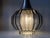 1970s Vintage Onion-Shaped Optical Glass Pendant Lamp from Orrefors, 1970s For Sale - Image 5 of 10
